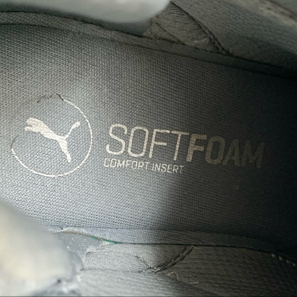 Puma Gray Mesh Mid Lace-Up Enzo Sneakers 7 - Picture 8 of 9